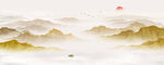 金色山水画