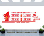 讲党性比奉献文化墙