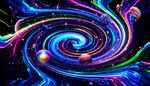 炫彩宇宙星空软膜背景