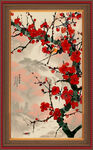 竖幅梅花