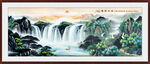 国画山水风景壁画