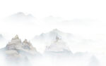 新中式石纹山水背景