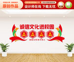 诚信文化进校园文化墙