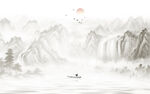 山水水墨画
