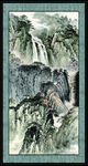瀑布大厅画
