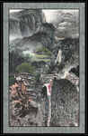 瀑布国画