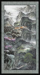 竖幅山水画 