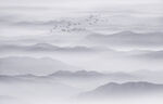 水墨山背景墙
