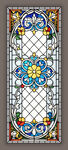 古典主义蒂凡尼教堂彩绘玻璃图案