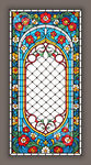 古典主义蒂凡尼教堂彩晶玻璃贴图