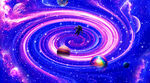 宇宙旋涡星空装饰画