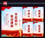 不忘初心展板