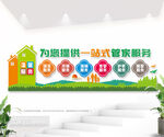 一站式管家服务标语文化墙