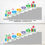 学校楼梯文化墙