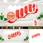 党建楼梯文化墙