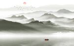 水墨山水背景