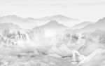 简约山水背景墙