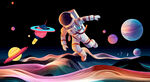 卡通星空