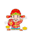 卡通慈祥小财神爷素材版
