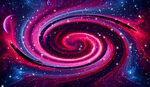 红蓝旋涡星空背景图