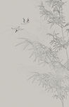 线条手绘竹子国画