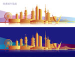 南通城市插画