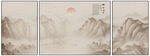 屏风山水画
