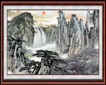 国画山水风景 