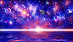唯美星河星空银河高清图