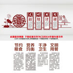 学校食堂文化墙