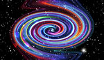 七彩旋涡绚丽星空