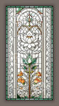 素雅雕花蒂凡尼教堂彩绘玻璃图案