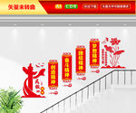 民族精神楼梯文化墙