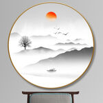 水墨山水画