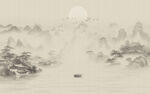 新中式水墨山水图