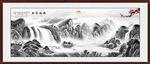 意境水墨国画山水