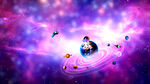 紫色星空