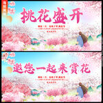 桃花盛开
