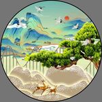 圆形装饰画 
