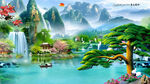 松鹤延年中堂画