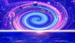 梦幻旋涡星空银河