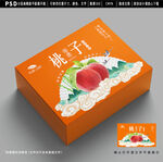 桃子包装 水果礼盒设计