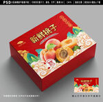 桃子包装 水果礼盒设计