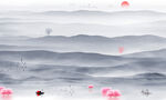 水墨山水画