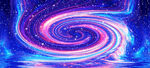 唯美璀璨旋涡星空