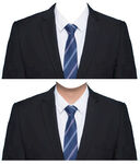 男人西装蓝领带证件照衣服素材