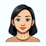 矢量人物美丽女人头像