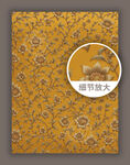 传统古典华丽花纹底纹织锦图案