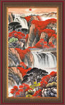山水瀑布 