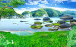 富水长流电视背景墙